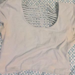 Light blue sexy crop top